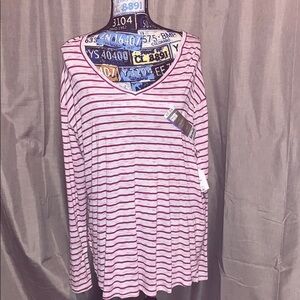 Faded Glory striped long sleeve shirt